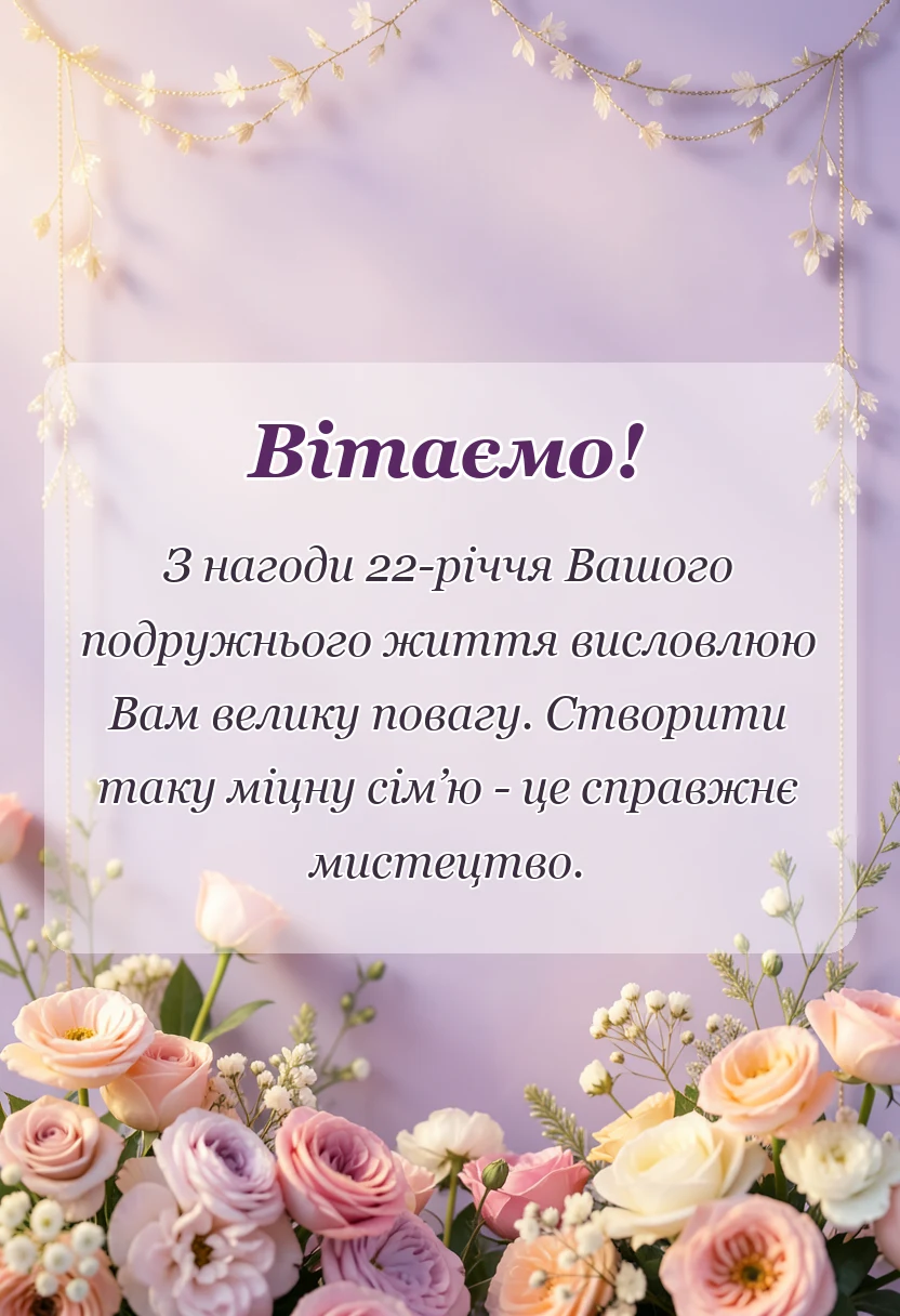 унікальна листівка - картинки з бронзовим весіллям