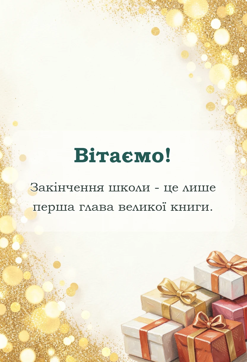 красива листівка: оригінальні привітання для випускників
