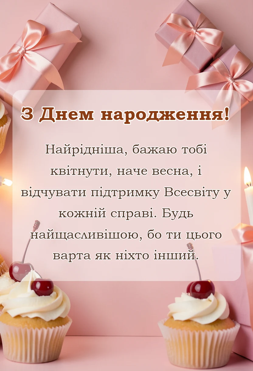 красива листівка: вітання з днем народження тітці своїми словами