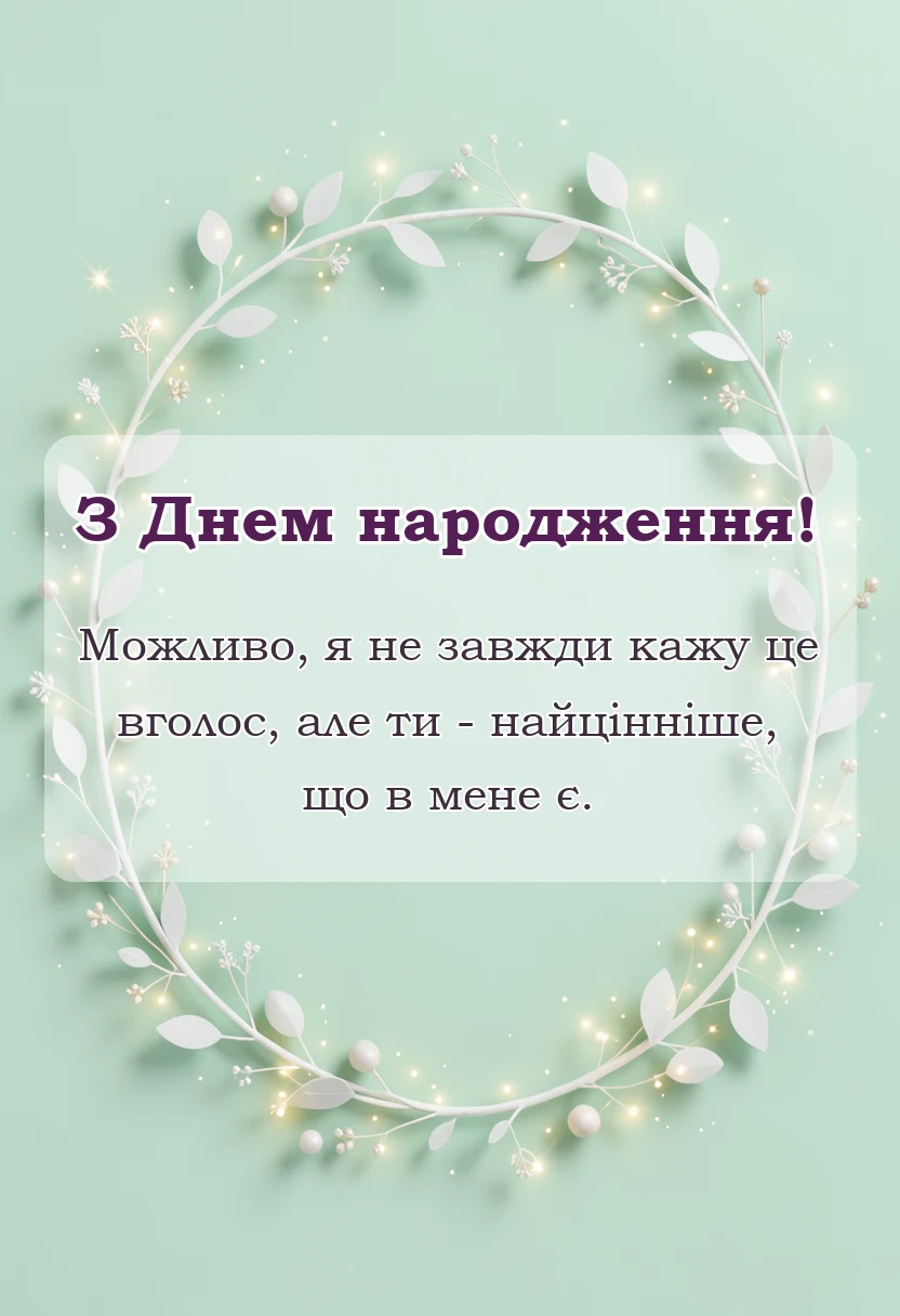вітальна листівка - привітання з днем народження брату від сестри