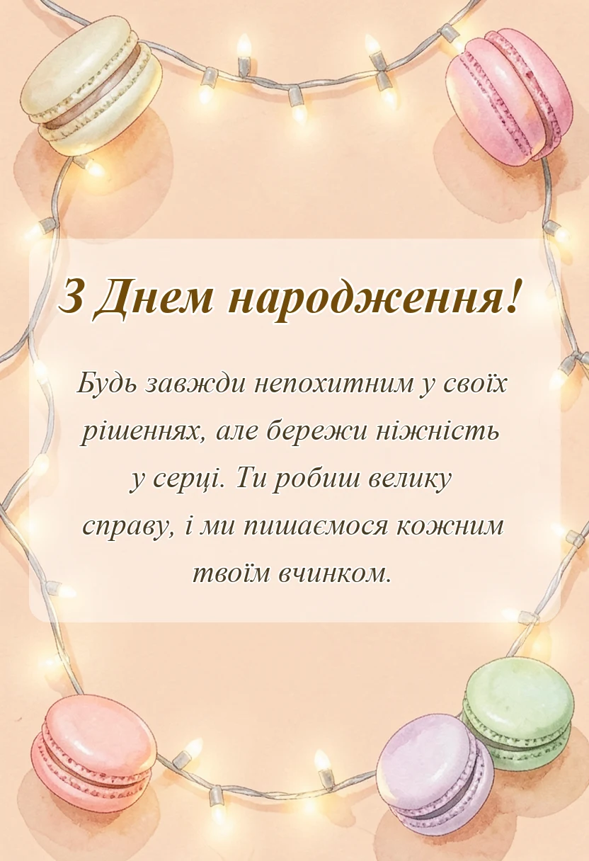 листівка з побажанням - привітання з днем народження військового