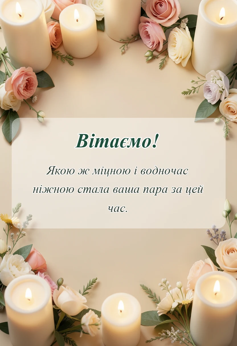 унікальна листівка - привітання з 17 роками весілля картинки своїми словами