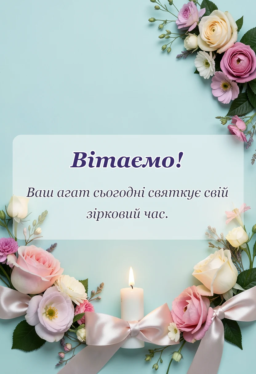 вітальна листівка - привітання з 14 роками весілля