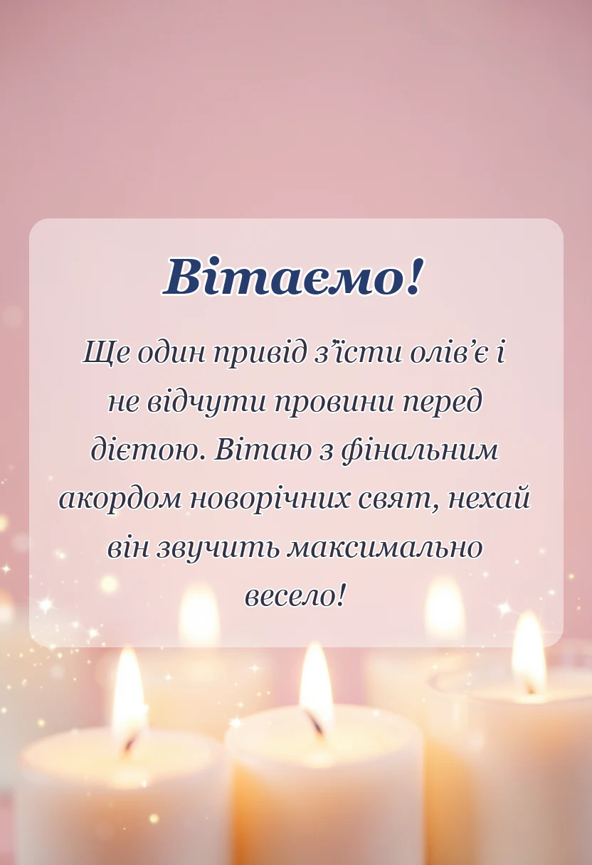 вітальна листівка - гарні картинки зі старим новим роком