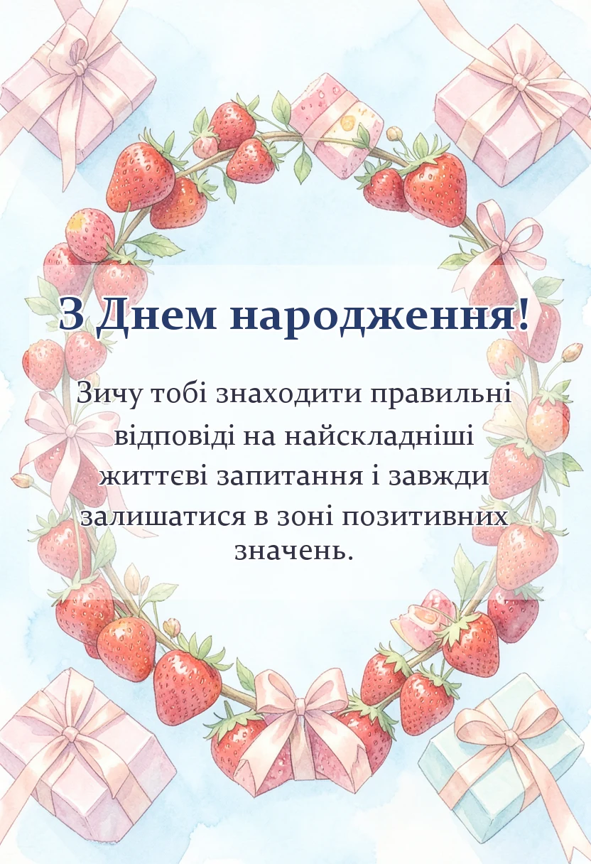 вітальна листівка - математичні привітання з днем народження для вчителя колеги