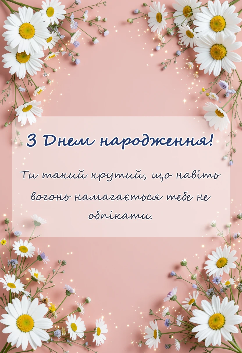 унікальна листівка - привітання з днем народження військового