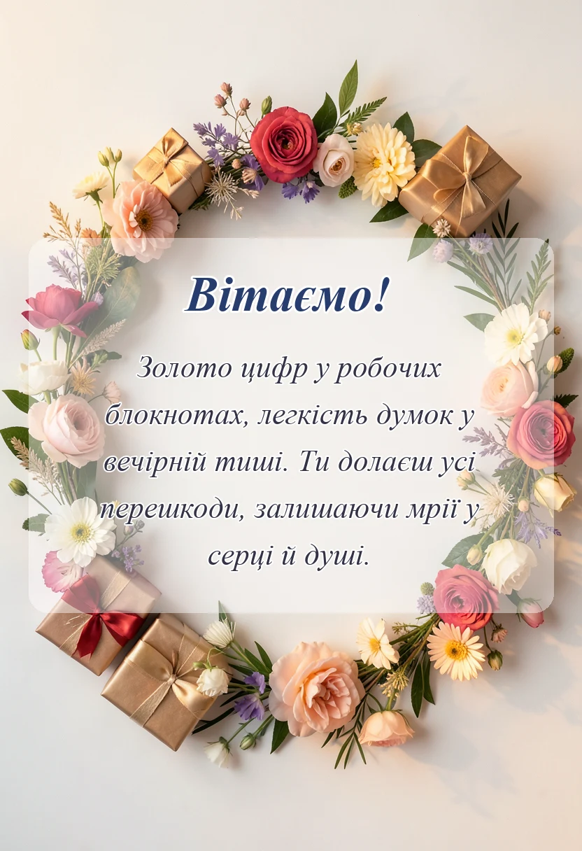унікальна листівка - привітання з днем бухгалтера картинки українською
