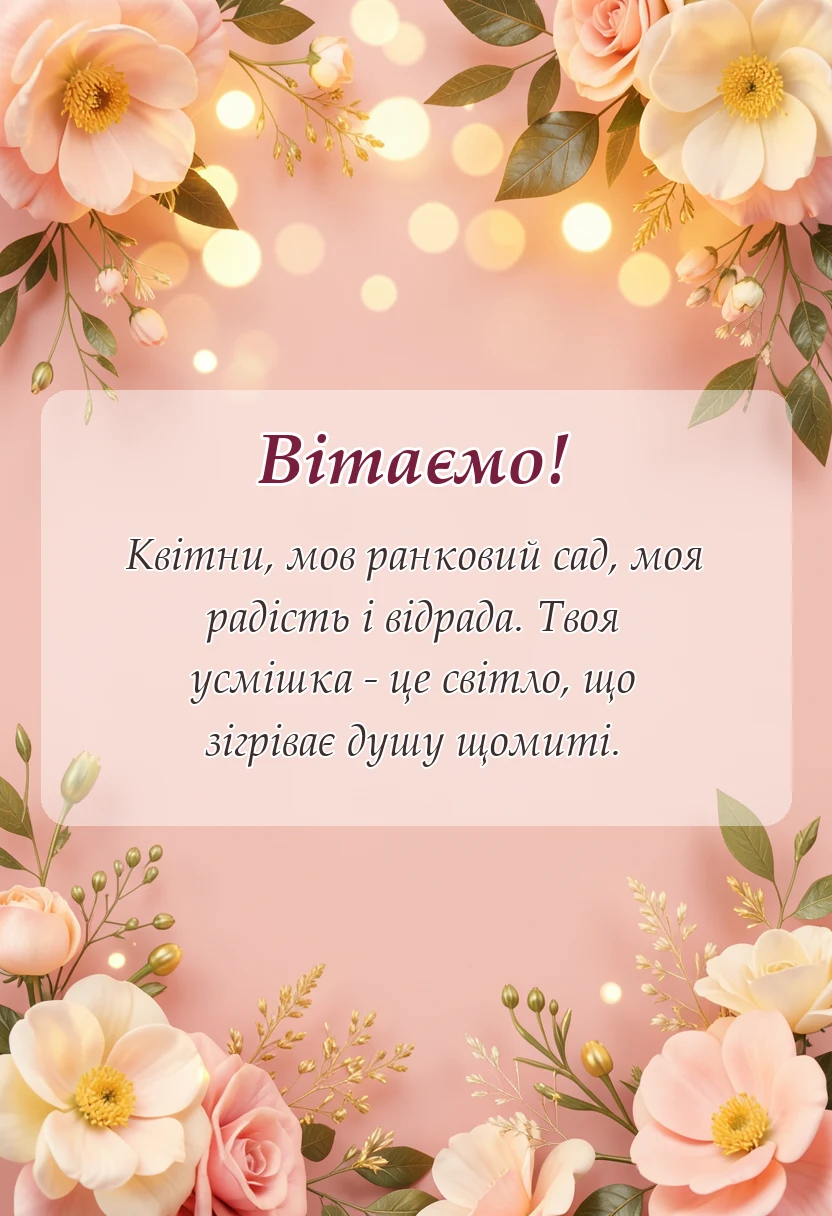 унікальна листівка - привітання з днем доньки картинки