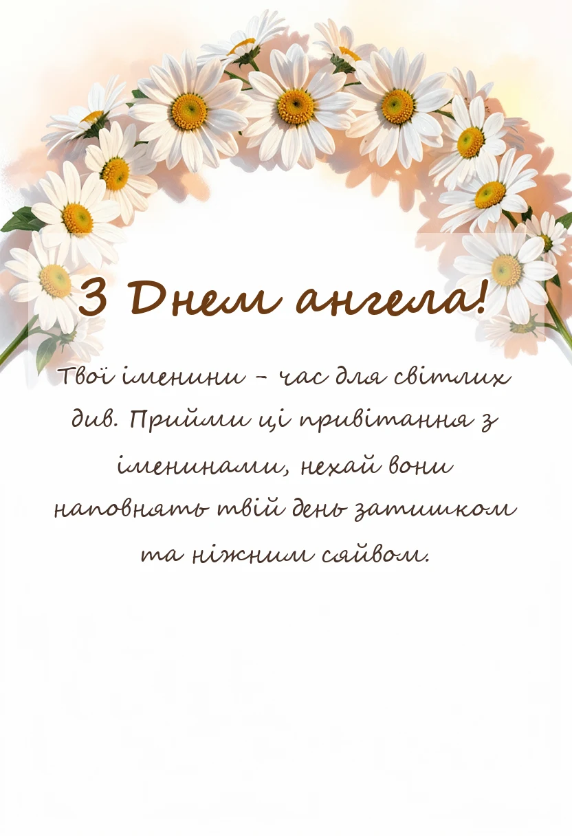 унікальна листівка - анімаційні картинки з днем ангела