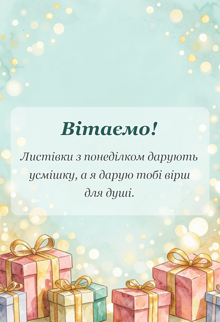 святкова картинка: картинки гарного понеділка