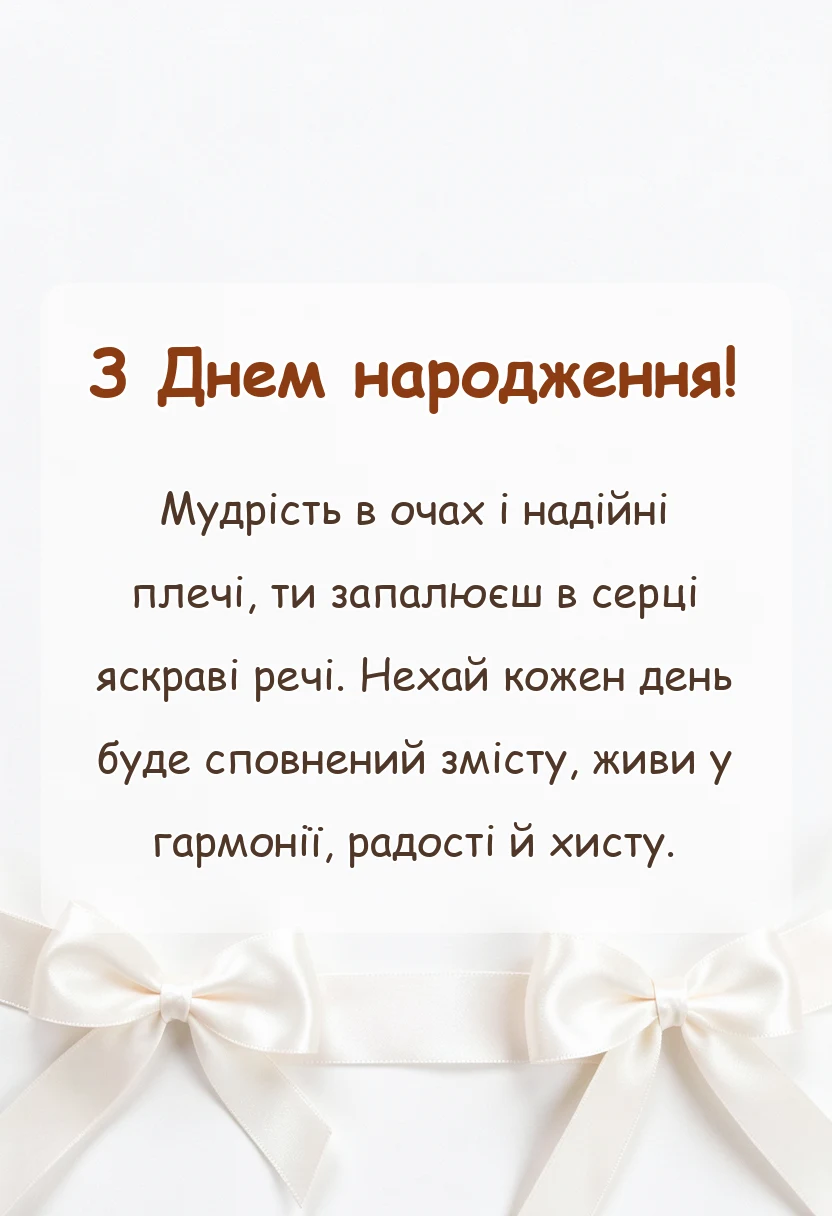 вітальна листівка - привітання з днем народження батькові картинки побажання