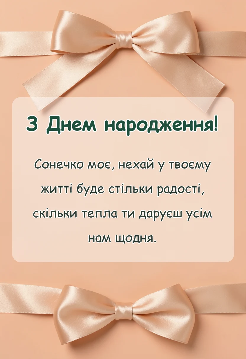 святкова картинка: ніжні слова для внучки