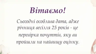 святкова картинка: привітання з 25 років весілля