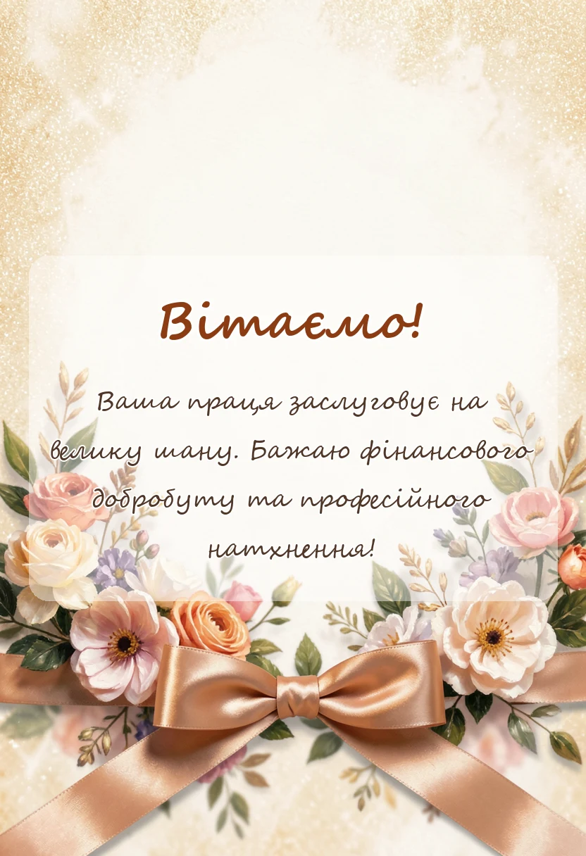 вітальна листівка - привітання з днем бухгалтера картинки українською