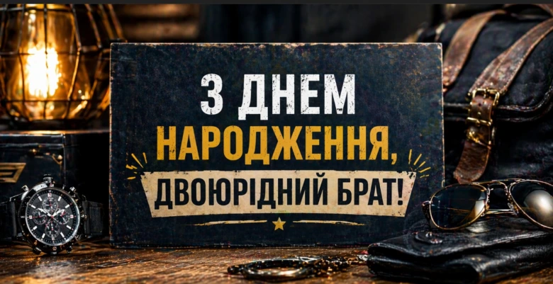 Привітання з днем народження двоюрідному брату українською мовою