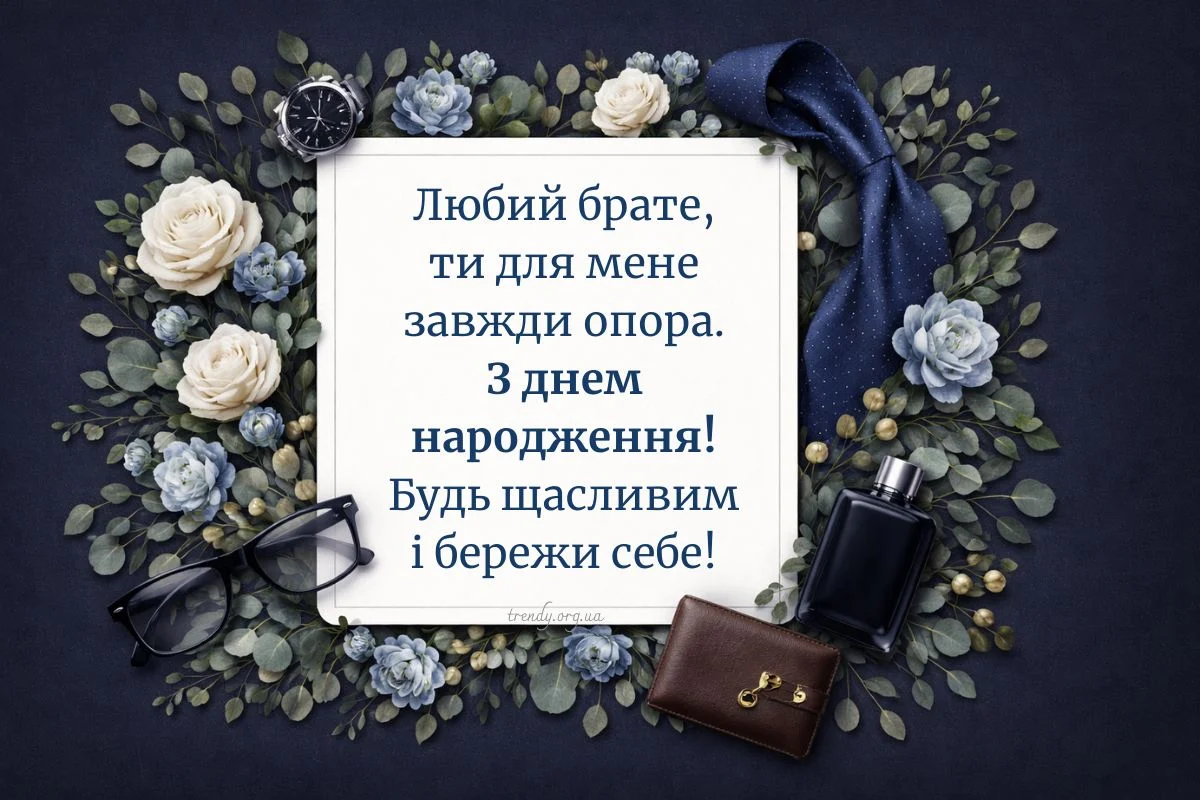 Привітання з днем народження брату від сестри